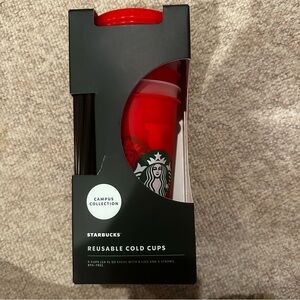 Starbucks Rutgers reusable cups